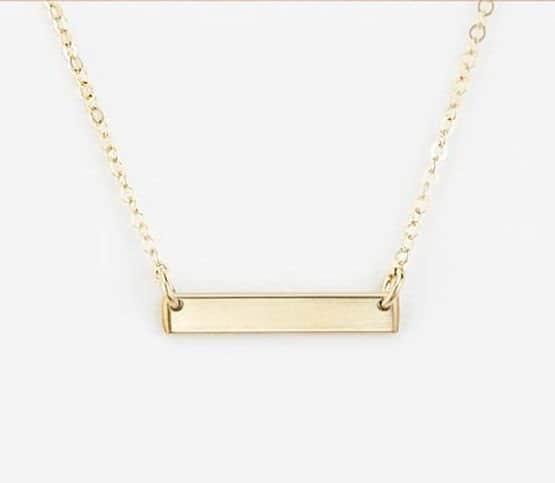 שרשרת לחריטה מגולדפילד 14K