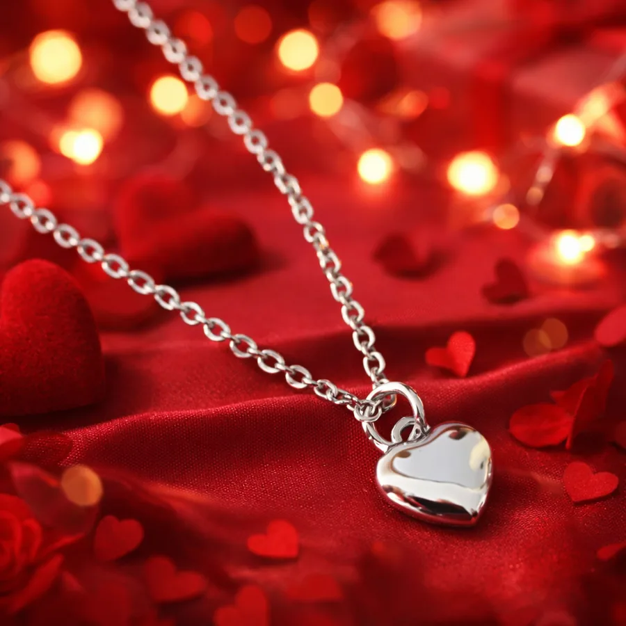 תלנון לב מכסף דגם נפוח